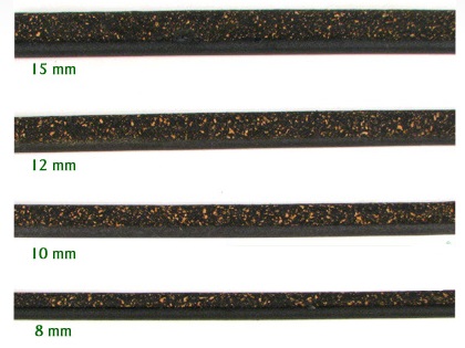 POLEIRO CORTI�A PRETA COM LIXA - 20 CM X 15 MM