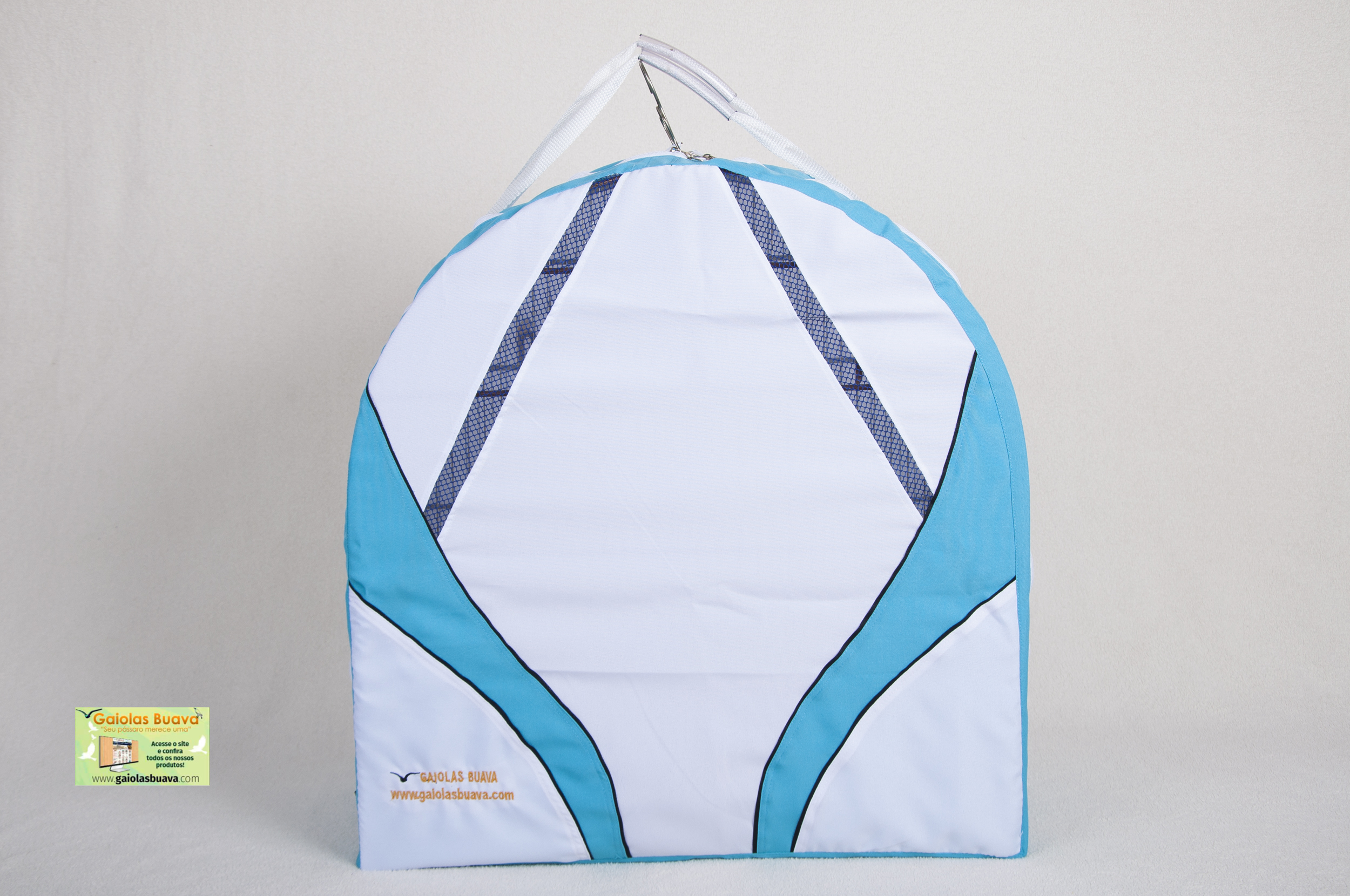 CAPA N�MERO 8 BOLSA SACOLA , AZUL E BRANCA COM AL�A