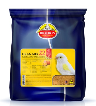 GRAN MIX 22 , DE 05 KG Can�rios, Calafate, Diamante de Gould, Mandarin, Manon, Coleiro e demais p�ssaros gran�voros