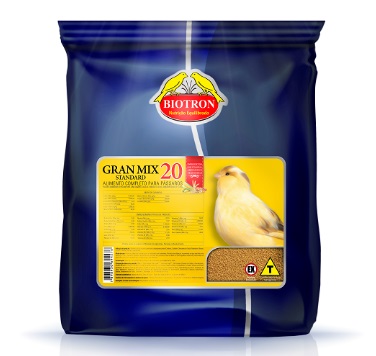 GRAN MIX 20  STANDARD DE 01 KG Can�rios, Calafate, Diamante de Gould, Mandarin, Manon, Coleiro e demais p�ssaros gran�voros