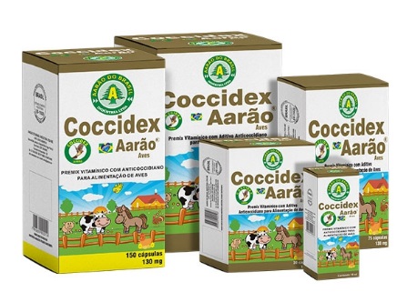 COCCIDEX  AAR�O caixa com 150 c�psulas de 130 mg -  COCCIDIOSE