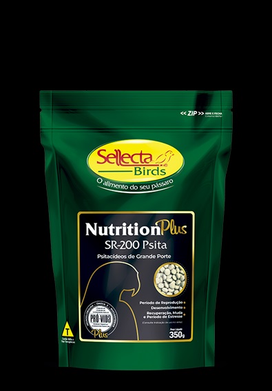 SELLECTA Nutrition Plus SR-200 PSITA - Grande Porte 350g REPRODU��O- papagaio- papagaio do congo- arara- cacatua- grande alexandre 