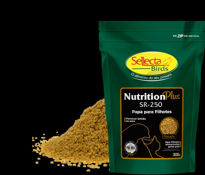 SELLECTA Nutrition Plus SR-250 - Papa Filhotes Flocada 300 g REPRODU��O- FILHOTES