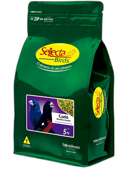 Sellecta Extrusados Premium Curi�, Bicudo e Azul�o 5kg- Curi�, bicudo, azul�o e outros p�ssaros adultos de mesmos h�bitos alimentares