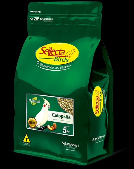 Sellecta Extrusados Premium Natural Calopsita Natural 5kg - Calopsita, periquito, agapornis, forpus e demais aves de mesmos h�bitos alimentares