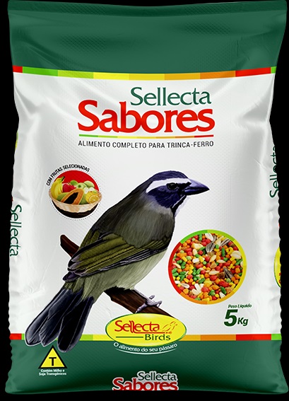 Sellecta Extrusados Especiais Sellecta Sabores 5kg - Trinca-ferro, sabi�, p�ssaro preto, frade e outros p�ssaros adultos de mesmos h�bitos alimentares