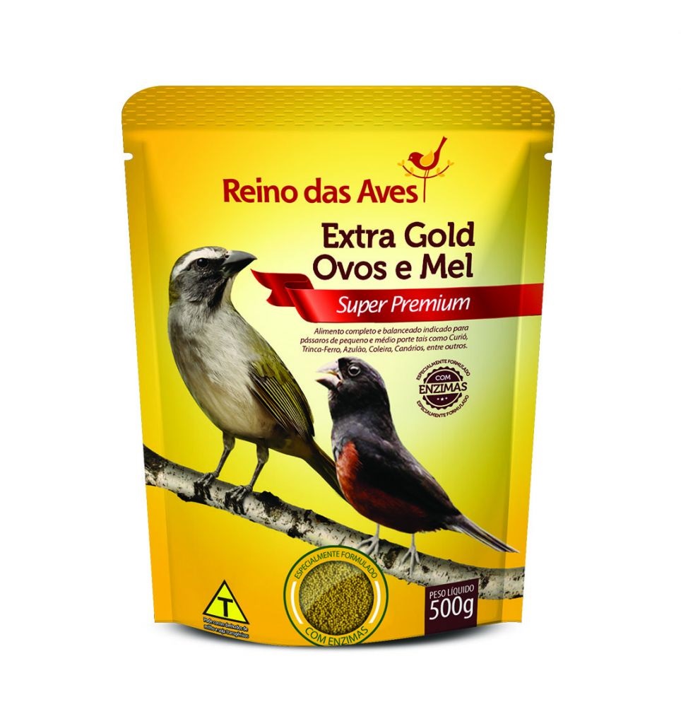 Reino das Aves - Extra Gold Ovos e Mel - 500g 