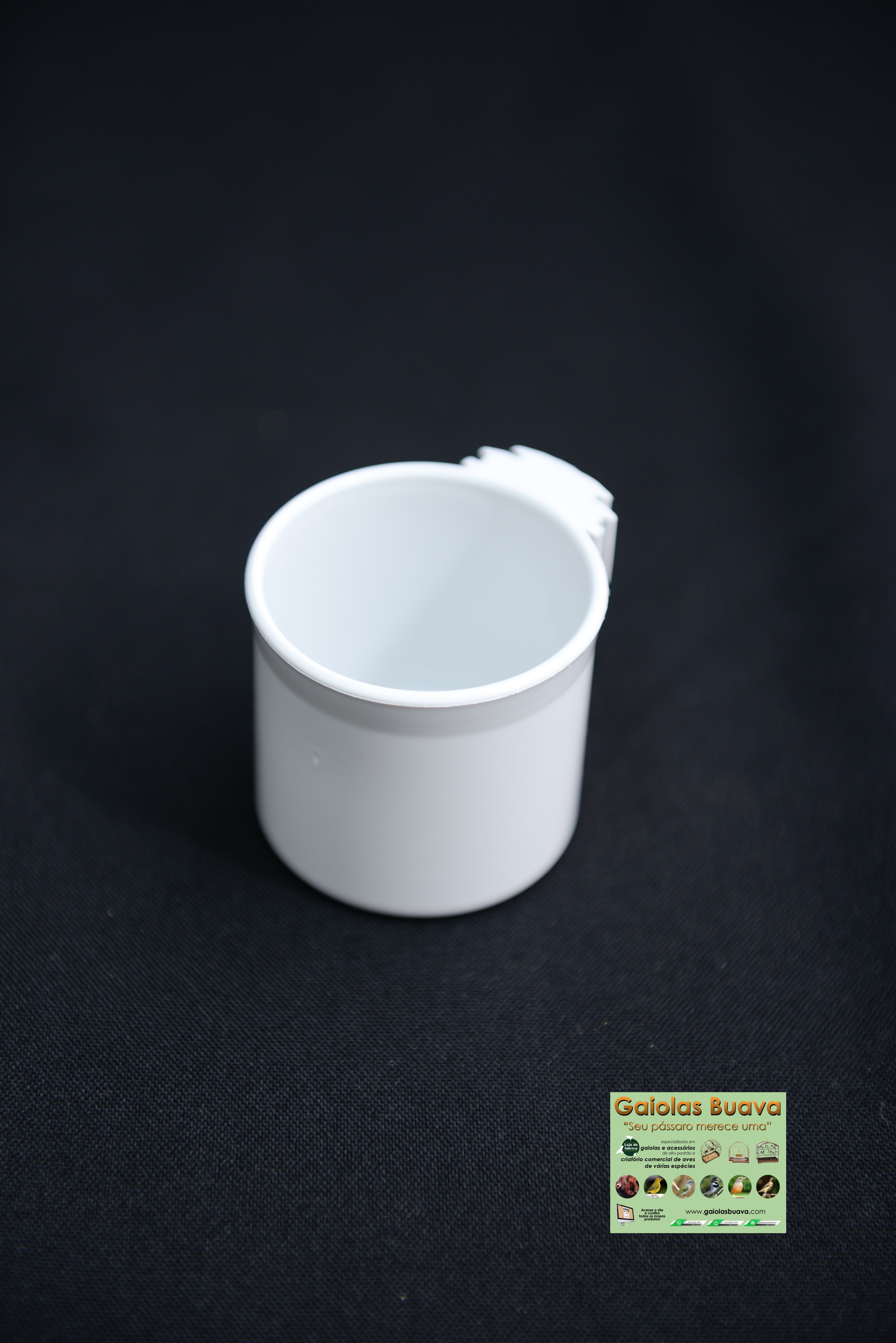 PORTA VITAMINA BRANCO - GRANDE 75ml - MALHA DUPLA 