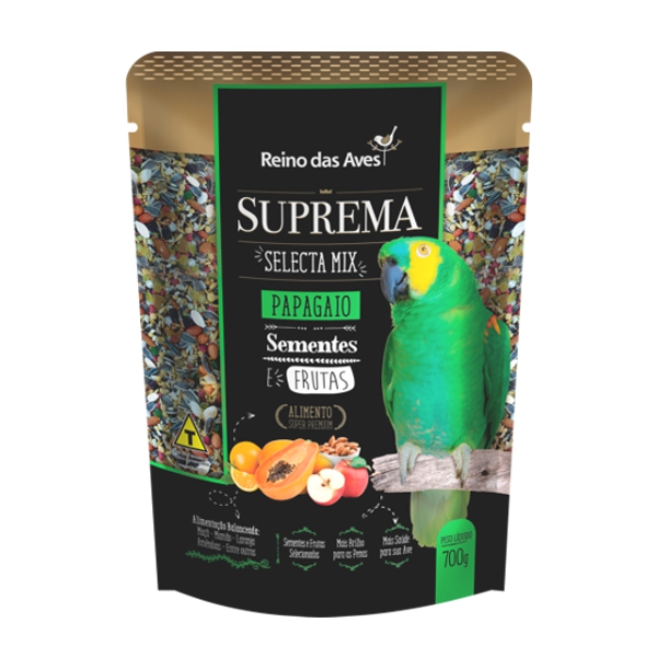 SUPREMA PAPAGAIO DE 700 GRAMAS - REINO DAS AVES
