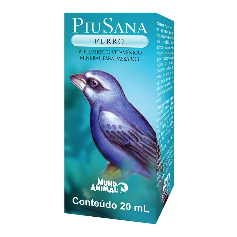 PIUSANA FERRO COM 20 ML - MUNDO ANIMAL