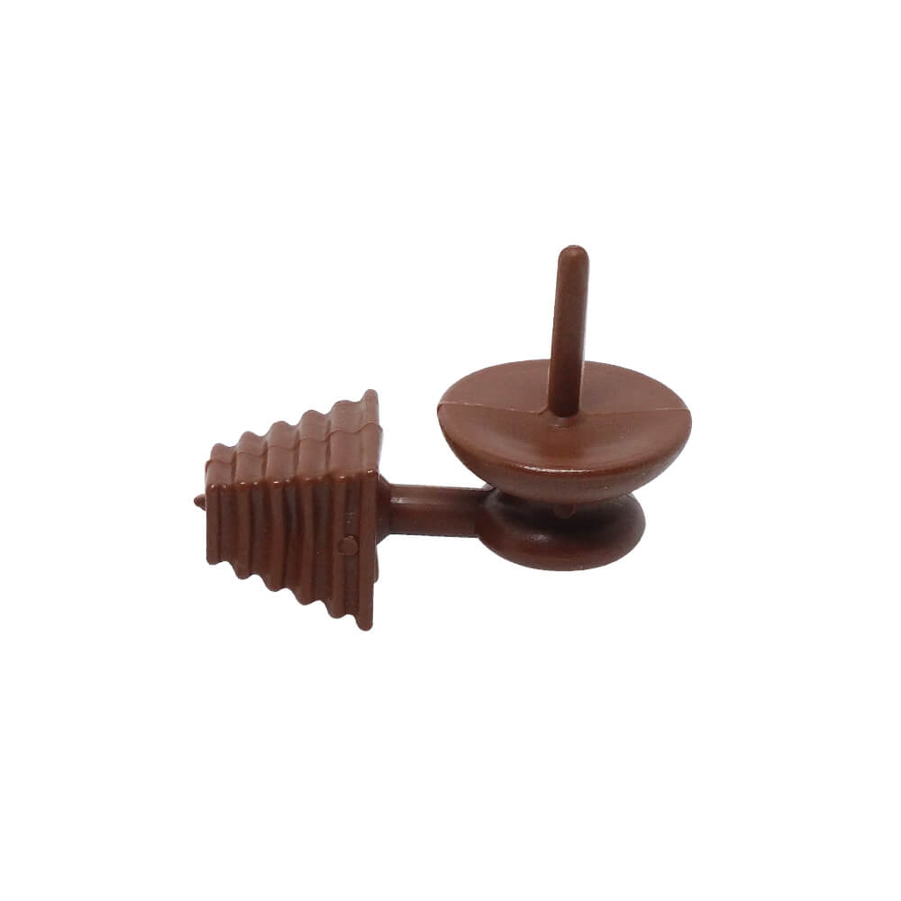 PORTA FRUTAS DE PL�STICO MARROM - SERVE TANTO PARA MALHA FINA QUANTO PARA MALHA LARGA - POR001M