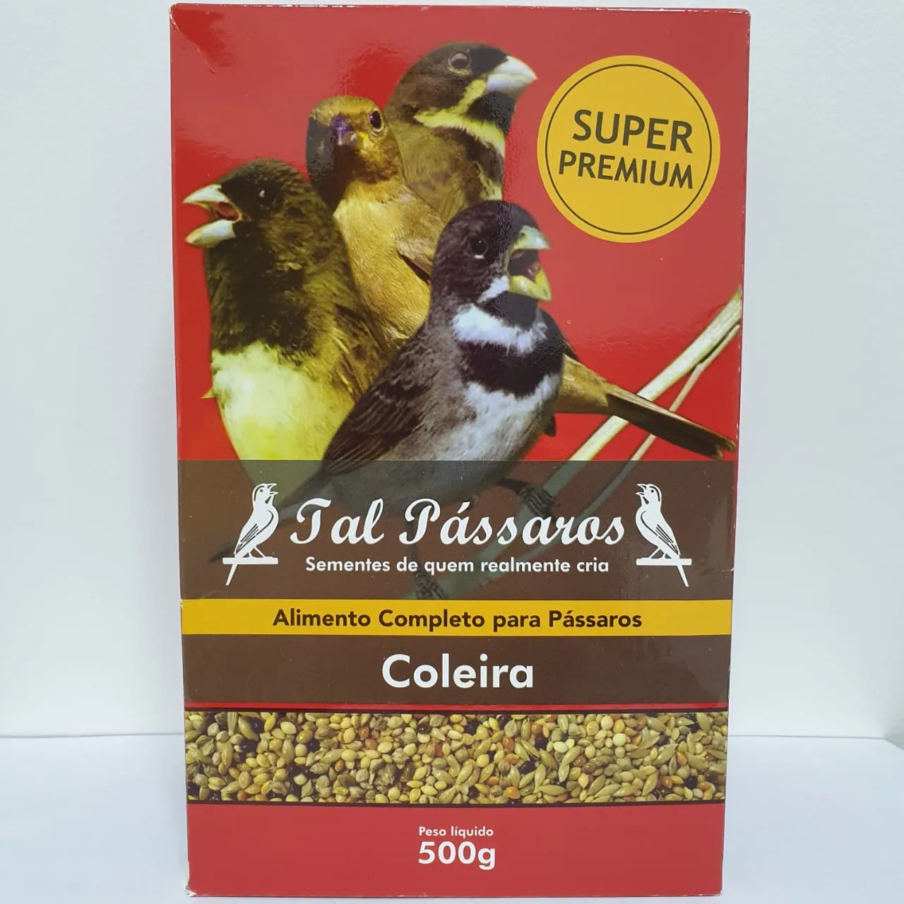 MISTURA COLEIRO SUPER PREMIUM - TAL P�SSAROS - CAIXA COM 500 GRAMAS (CAIXA VERMELHA)