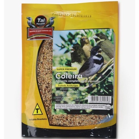COLEIRA SUPER PREMIUM - TAL P�SSAROS - PACOTE COM 500 GRAMAS