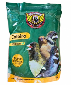 TAL PASSAROS MISTURA COLEIRO TOP 1 VERDE SUPER PREMIUM - 500G