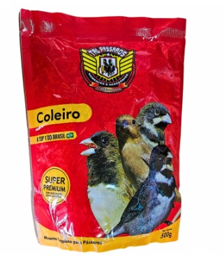 TAL PASSAROS MISTURA COLEIRO TOP 1 SUPER PREMIUM - 500G