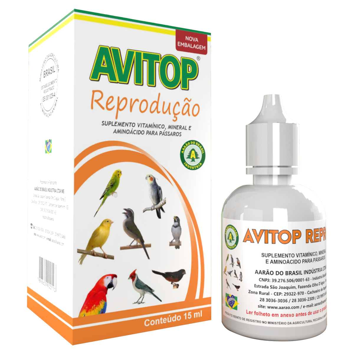 Avitop - Reprodu��o - Aar�o - 15ml