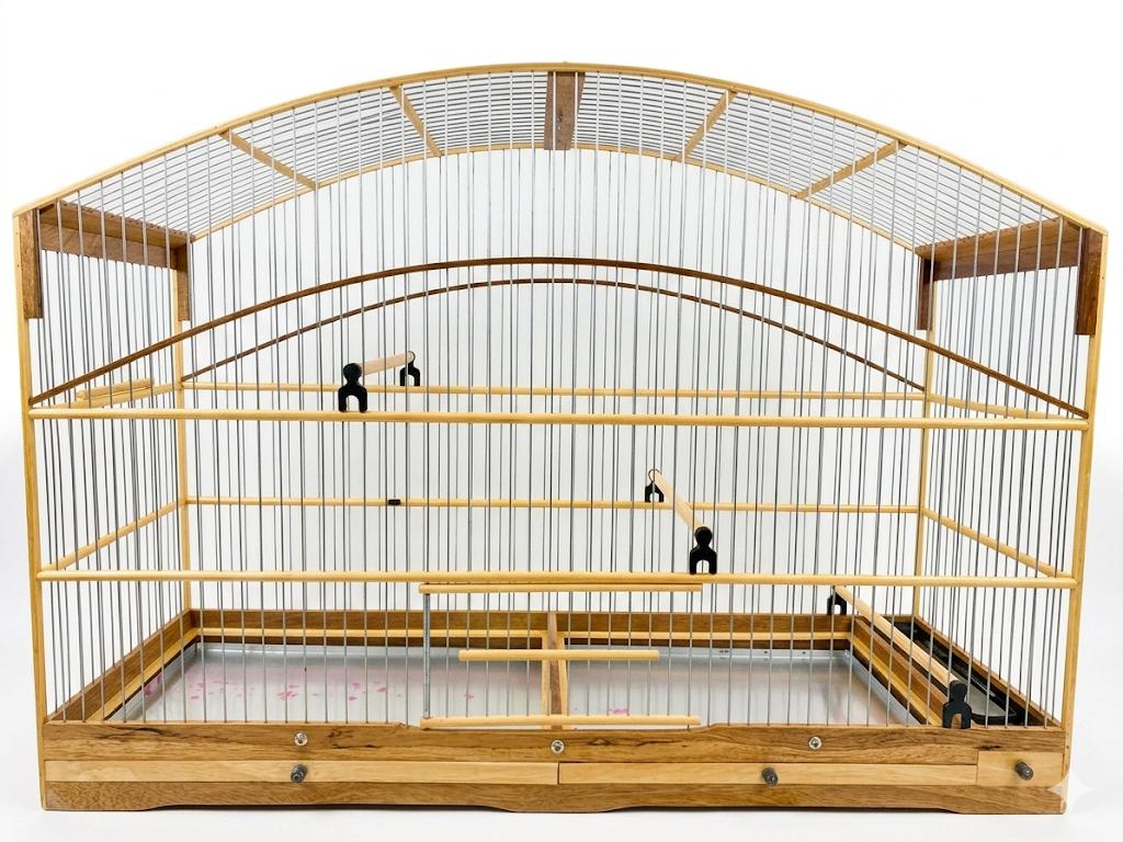 GAIOLA MEIO ARCO ARAME MALHA FINA COCHO BAIXO 72 CM